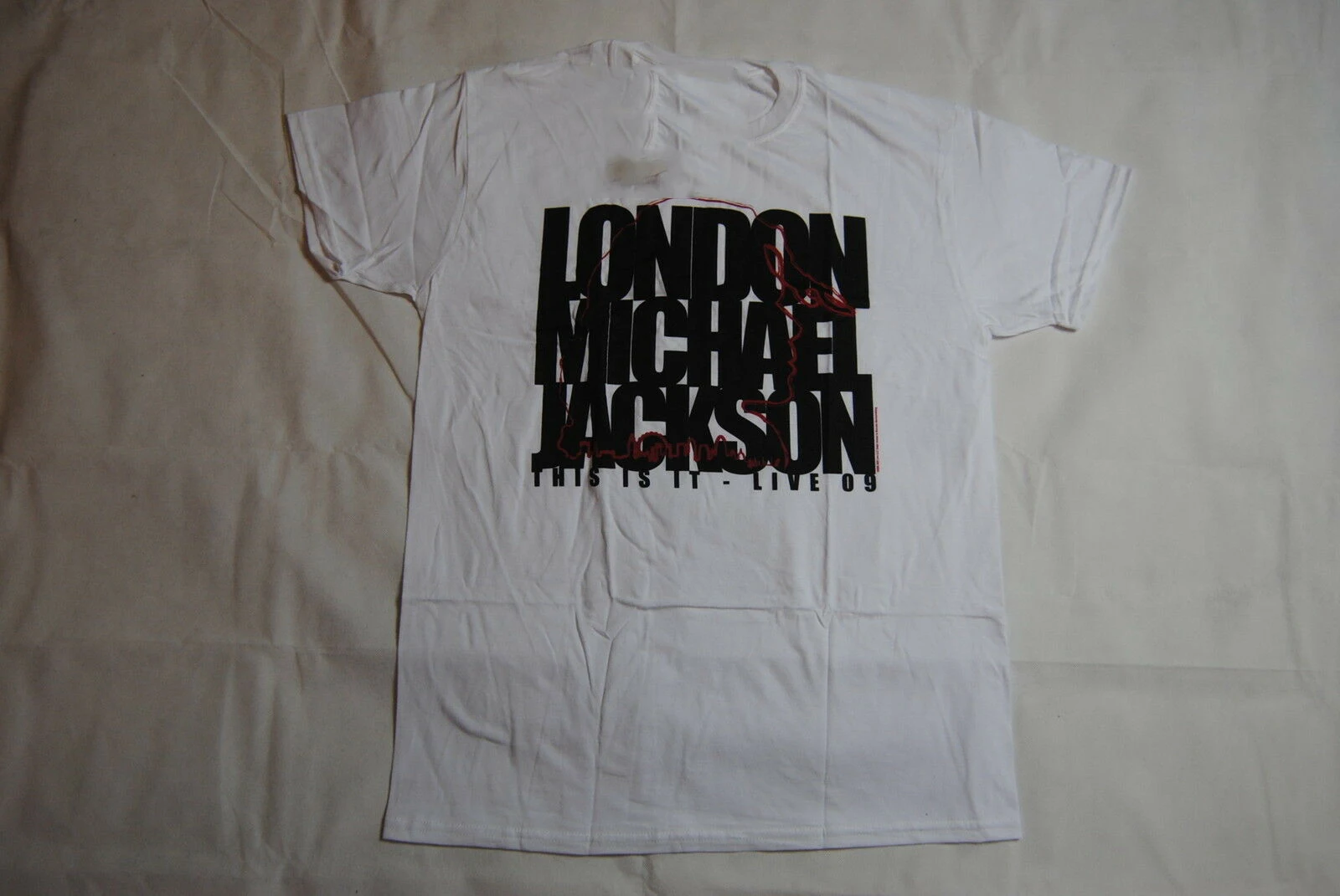 Майкл Джексон MJ Лондонский силуэт Футболка BNWT официальный король поп триллер