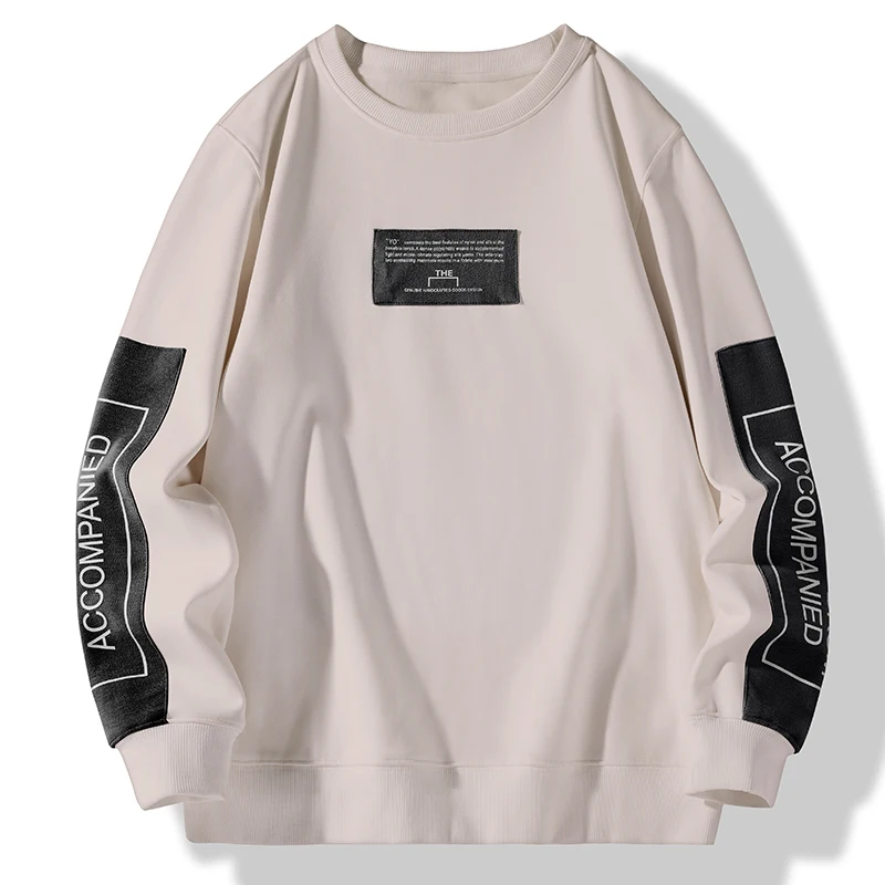 Толстовка мужская с круглым вырезом Повседневная Уличная одежда в стиле