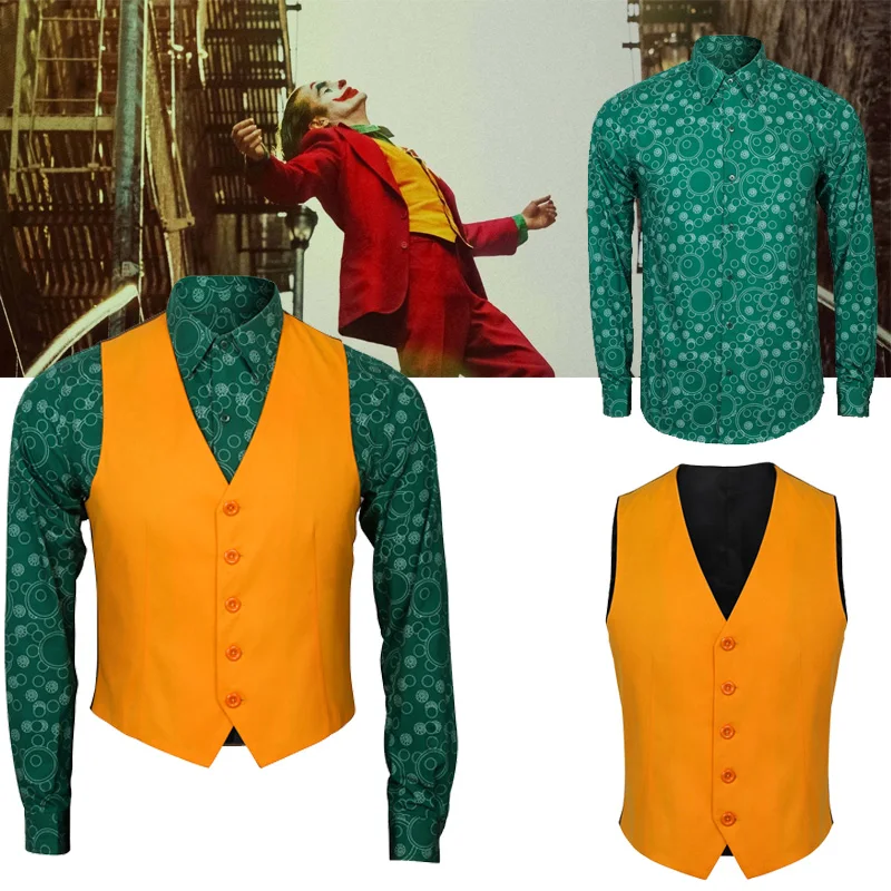 В стиле Джокер фильм Косплэй хоакином Фениксом Артур крапинками костюм с