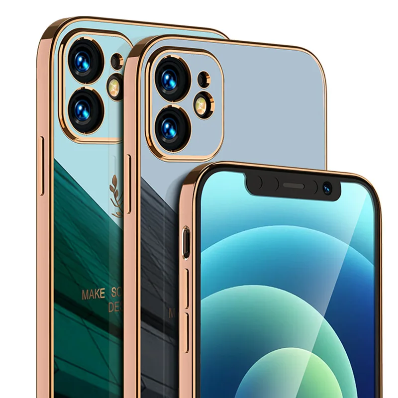 

Suitable for Apple IPhone 12 Pro Max Electroplating Mobile Phone Shell Deer Head Protective Cover All-inclusive Anti-fall Shell