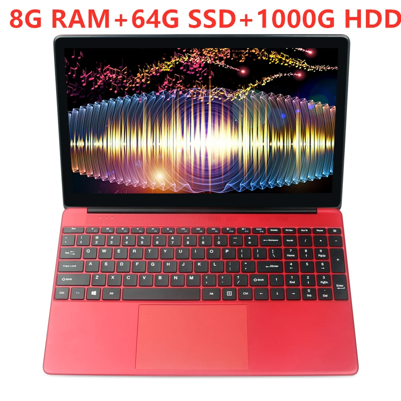 3- (8G 64G 1000G) 15,6 дюймов 8 ГБ ОЗУ+ 256 ГБ SSD+ 2000 Гб HDD Intel четырехъядерный процессор 1920X1080P FHD Wifi офис дом школа ноутбук компьютер Win10 ноутбук - Цвет: 3- (8G 64G 1000G)