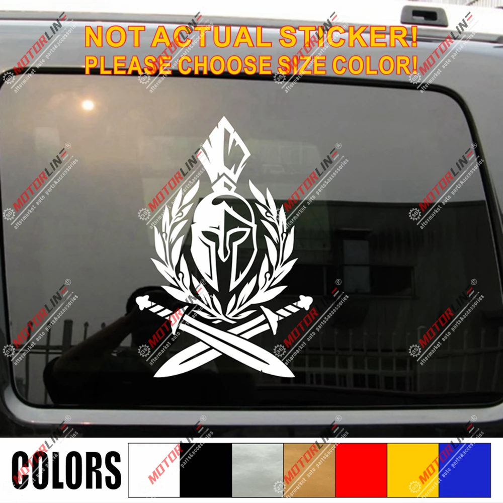 Наклейка на герб спартанского шпага Spartan Molon Виниловая наклейка автомобиль