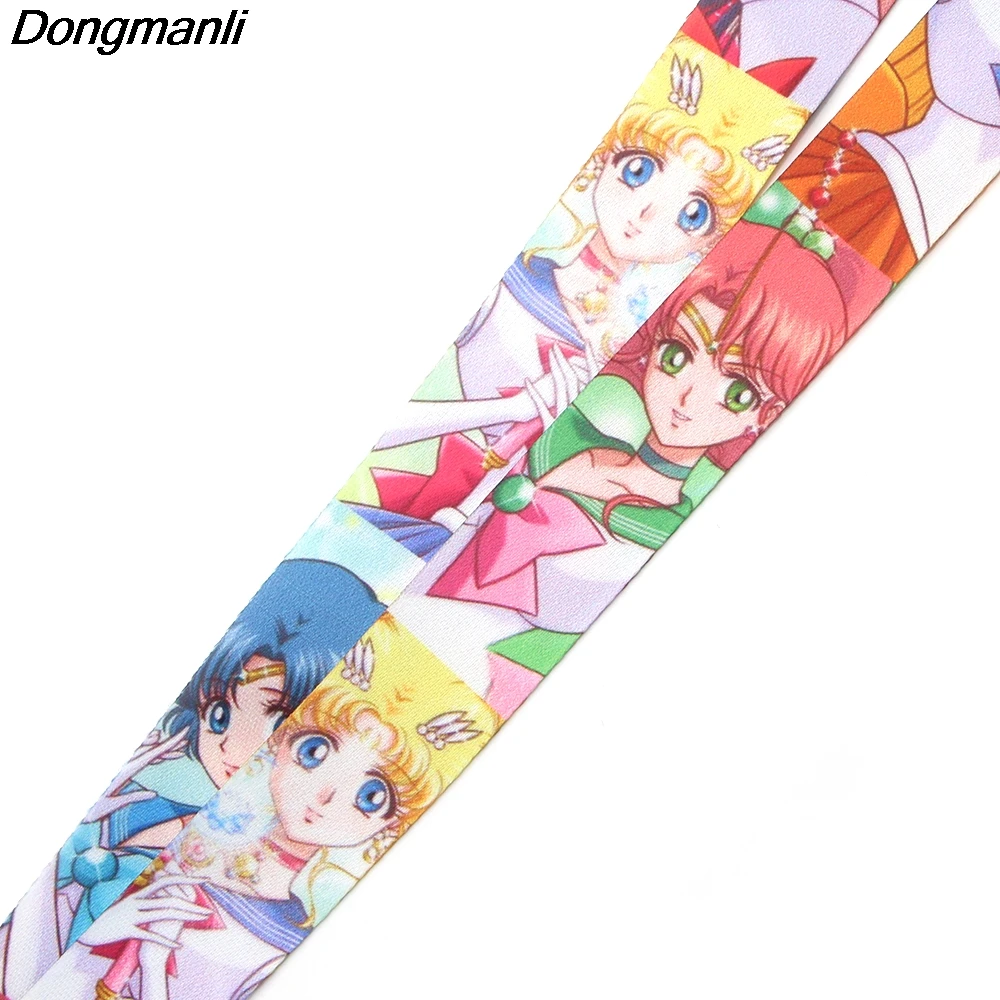 Шнурок PC123 для ключей с милой девушкой держатель удостоверения личности телефона