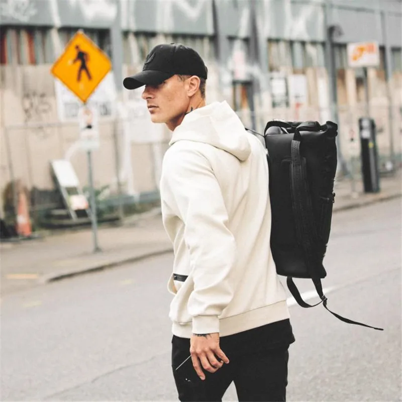 Мужская толстовка с капюшоном и карманом на молнии мужская Повседневная модная