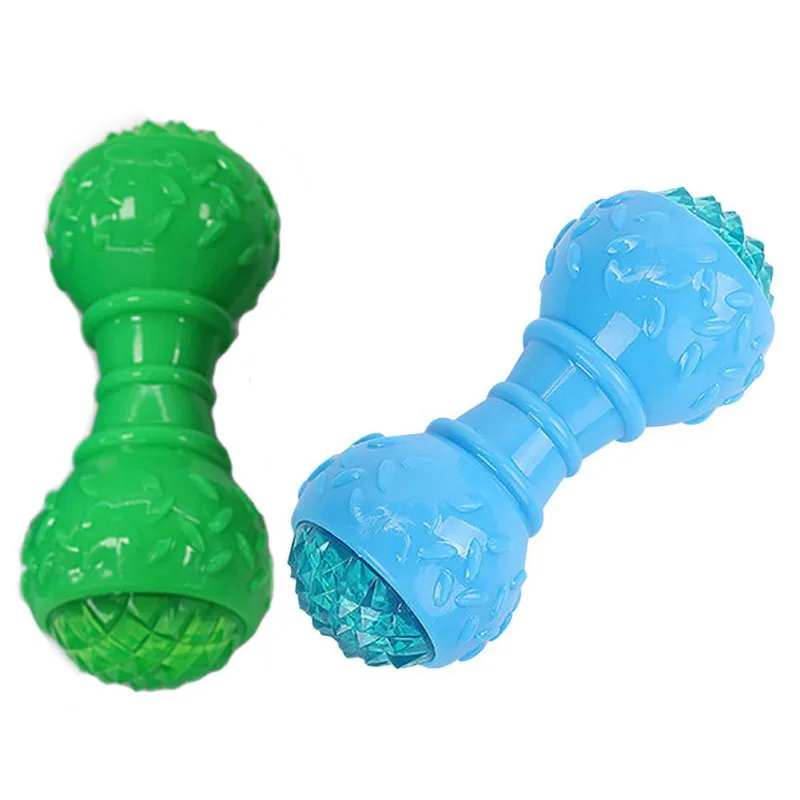 1 шт. щенок кость игрушка для домашней собаки Пищалками звук игрушки гантели