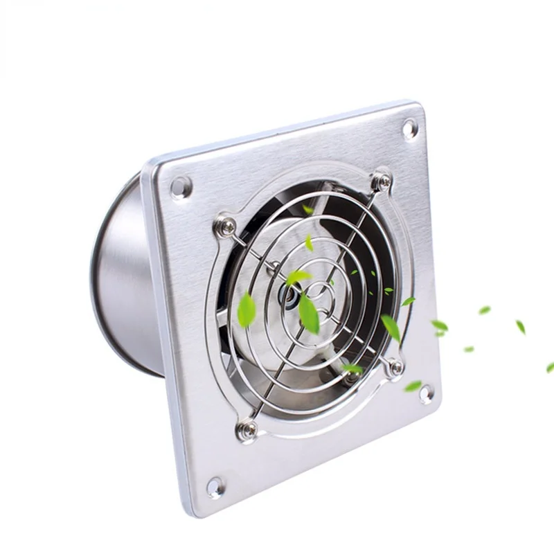 

4 Inch 20W Kitchen Toilet Exhaust Fan Ventilator 4" Window Bathroom Hanging Wall Duct Air Blower 100MM Metal Pipe Exhauster