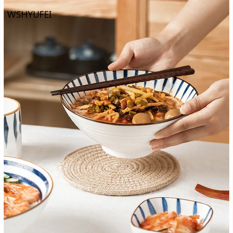 Миска для лапши в японском стиле изысканная недорогая посуда легкая и роскошная