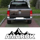 Автомобильные наклейки, Виниловая наклейка на заднюю дверь горы, для vw amarok 2009-2018