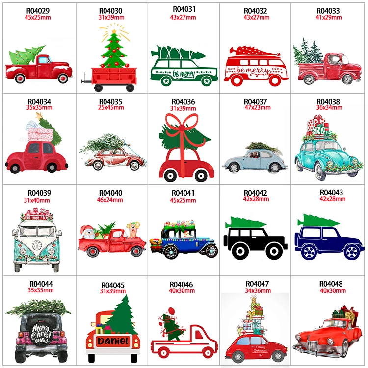 Рождество Стиль печатных плоское украшение из смолы для DIY вечерние украшения