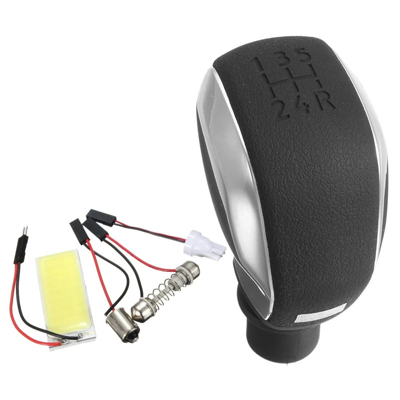 

Automotive Mt 5-Speed Shift Button Knob Gear Shifter For Peugeot 307 & T10 501 W5W BA9S Festoon Dome Interior 36 LED COB Adapter