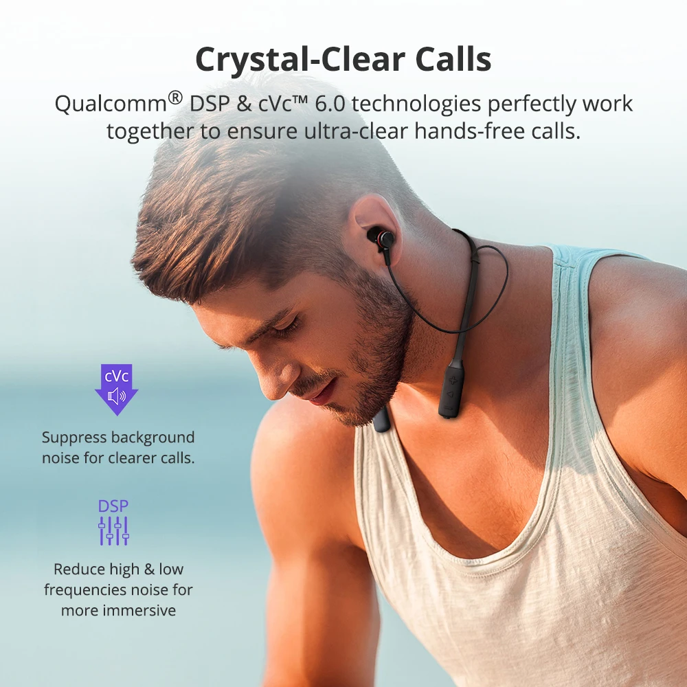 Обновленный Tronsmart S2 плюс Bluetooth 5 0 наушники с чип Qualcomm глубокий бас голос