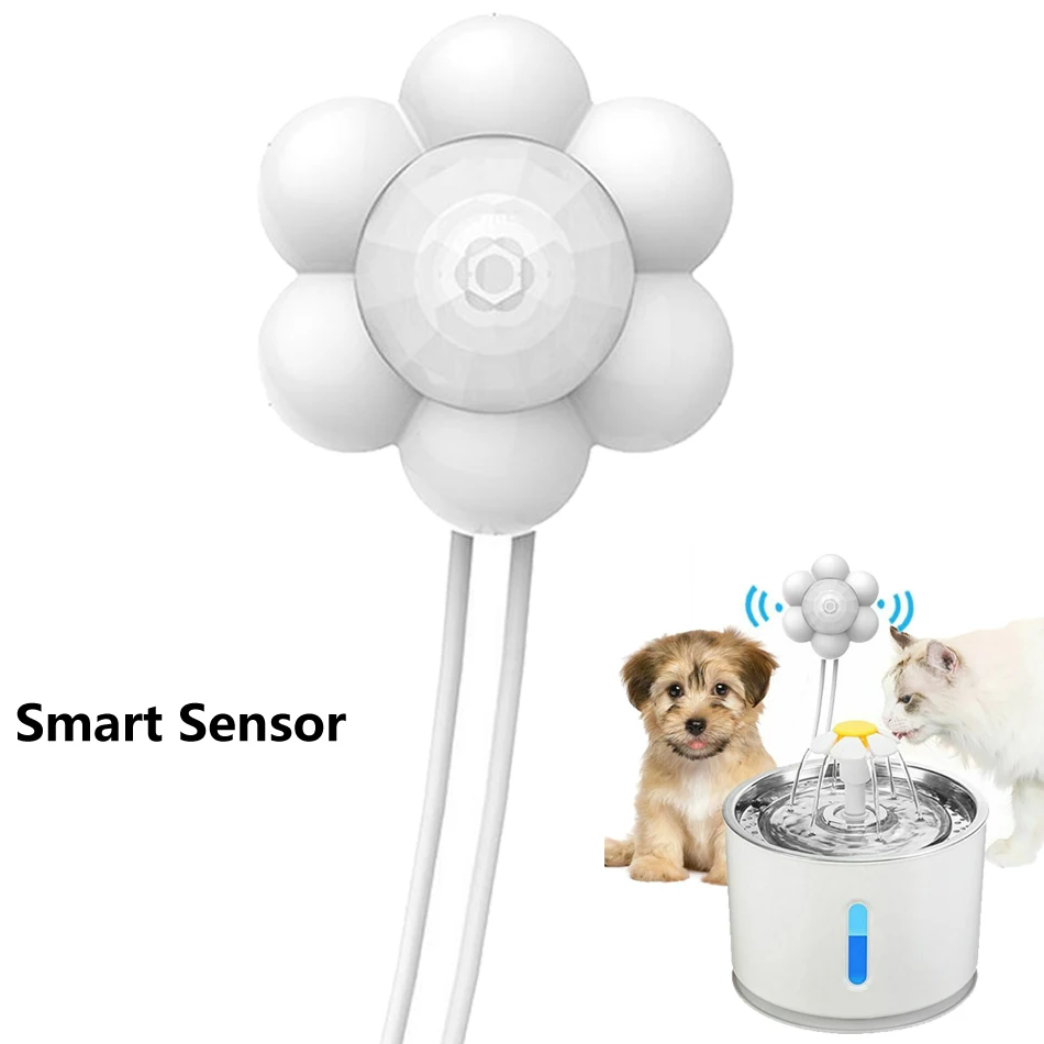 

Dog Cat Automatic Water Fountain Infrared Motion Sensor USB Pet Cat Water Drinker Feeder Dispenser Smart Rada Sensor Switch