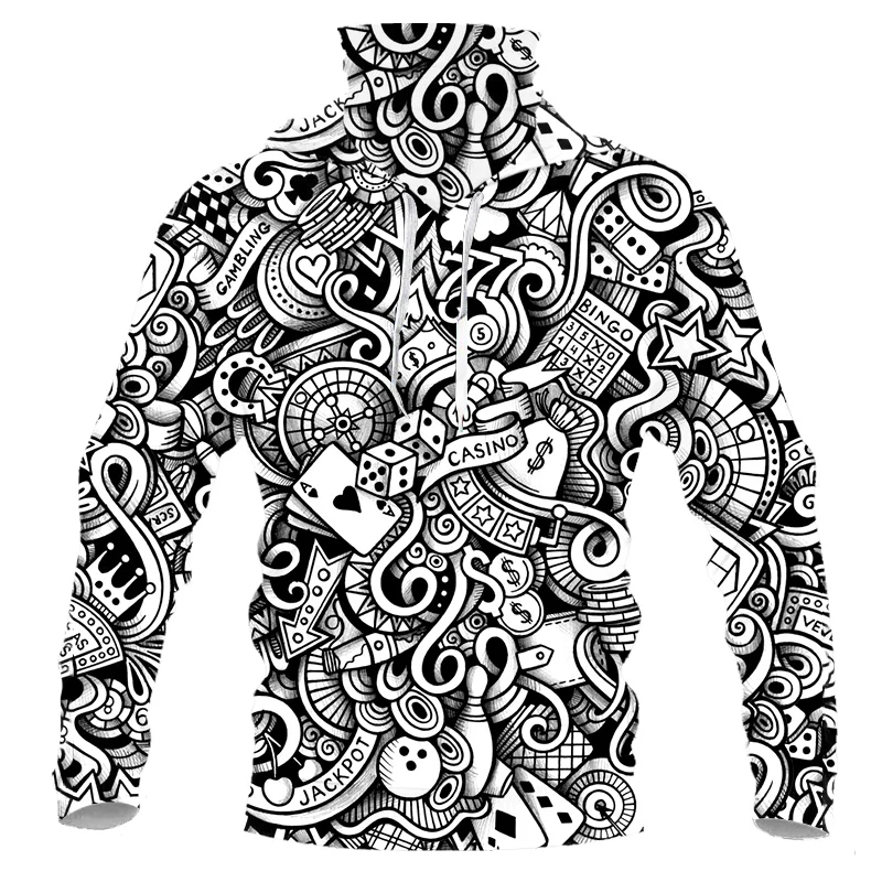 

CJLM New Fashion Men's Mask Hoodie Novelty Gambling Dice 3D Print Long Sleeve Sweatshirt Loose Hip Hop Plus Size Pullover 5XL