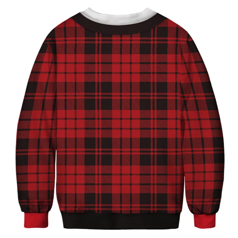 Ugly Christmas Sweater Mens Womens Holiday Sweatshirt 3D Funny Print Autumn Winter Jumpers Tops Pullover Xmas Clothing | Мужская одежда