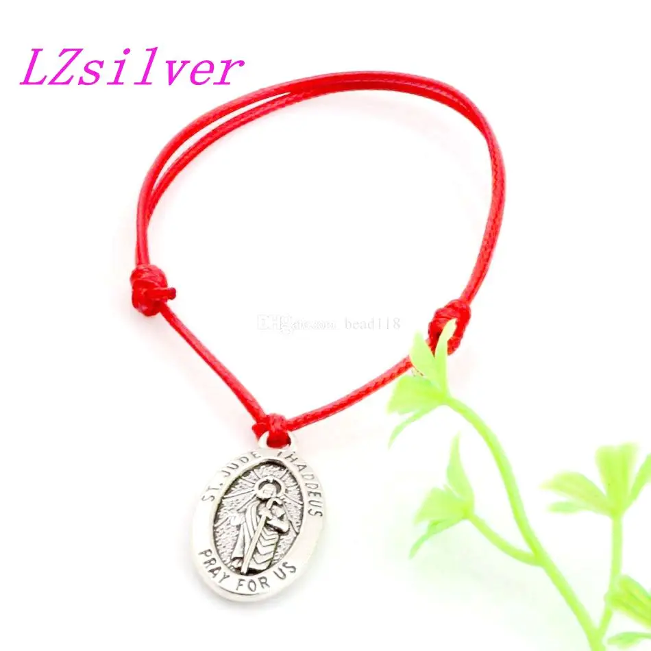 10 шт. регулируемые браслеты из цинкового сплава Иуда Фаддей Иисуса Овальный