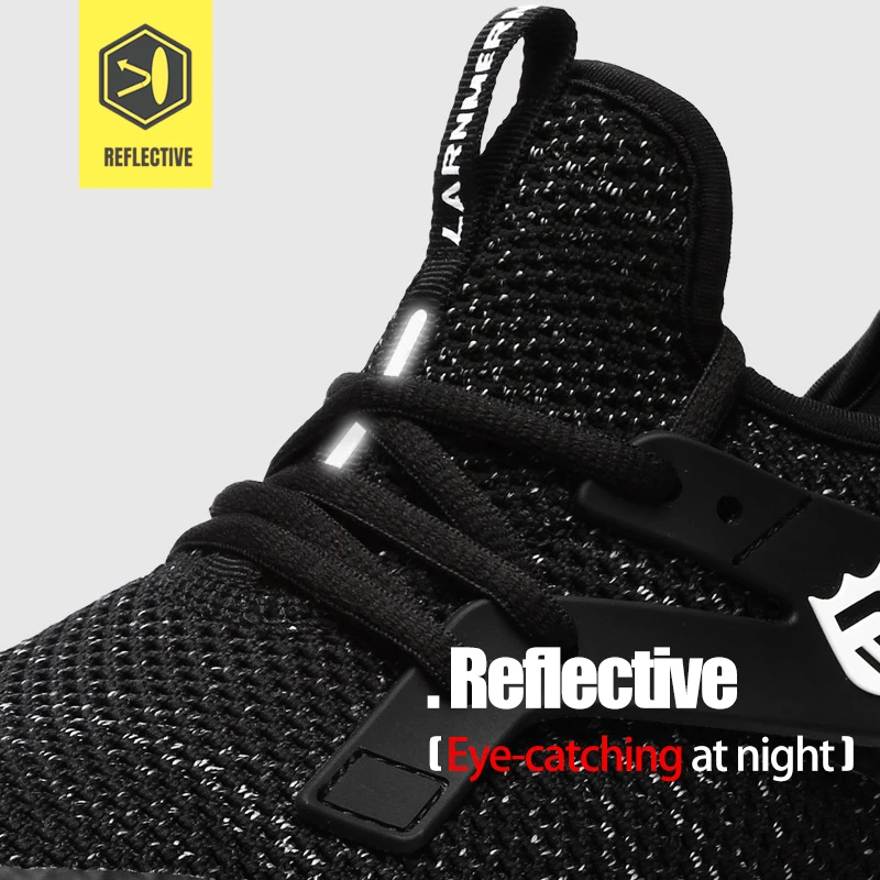 LARNMERN Мужская обувь для работы безопасная со стальным носком удобные легкие