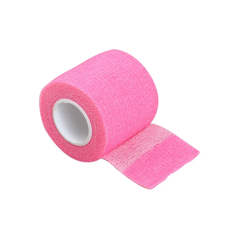 Pink 5pcs Аксессуары для тату, 5 шт., тату, эластичная клейкая повязка, 5 см, широкие локоть ленты, ногти, обертывание, защита пальцев - Цвет: Pink 5pcs