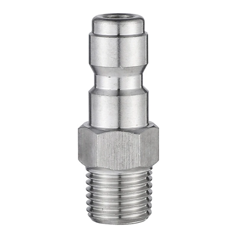 

Pressure Washer Snow Foam Quick Plug Connector 1/4 inch to Spray-Gun Wand Lance Adapter Quick Disconnect Release Fitting