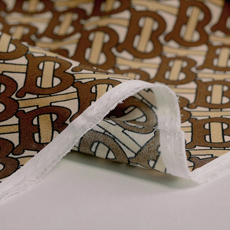 Шелковая ткань кофейного цвета для летнего платья рубашки шарфа юбки чонсам