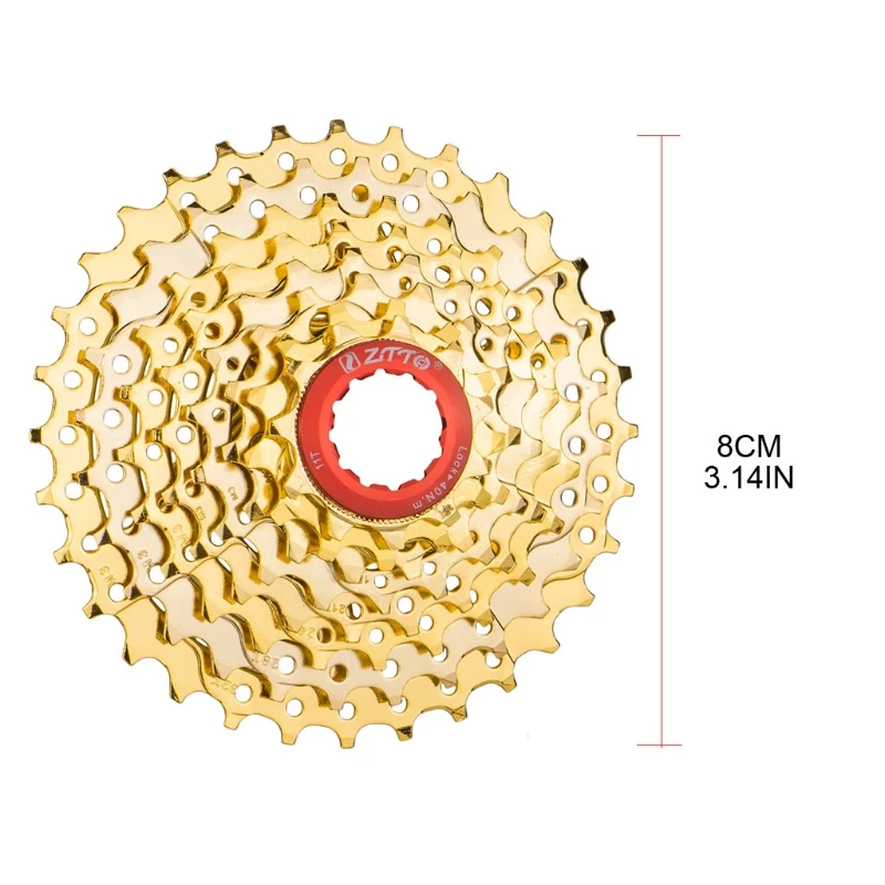 

Road Bike Freewheel 8-speed 32T Golden Flywheel Road Bike Cassette Bicycle Freewheel Bike Cassette Modification Parts