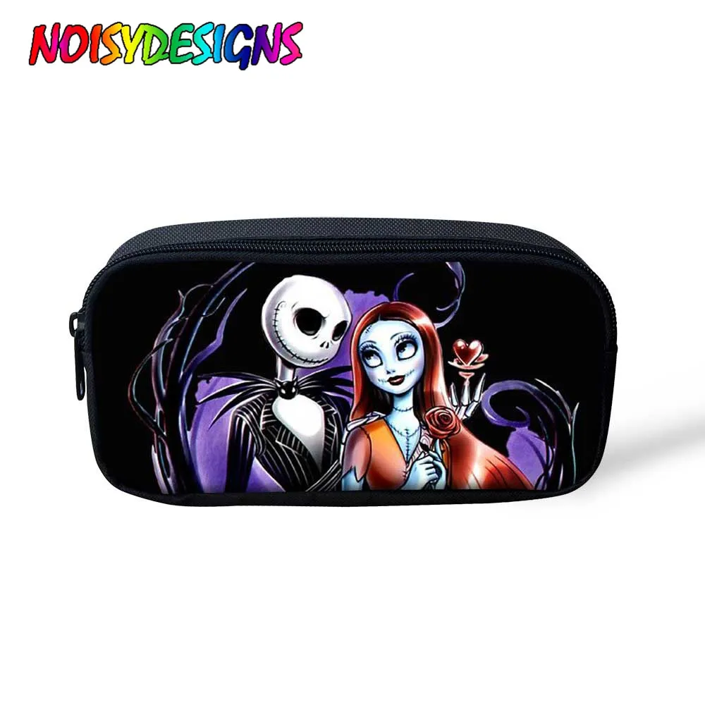

NOISYDESIGNS Stationery Bag Pencil Bags High Capacity Pen Case School Supplies Storage Bag The Nightmare Before Christmas