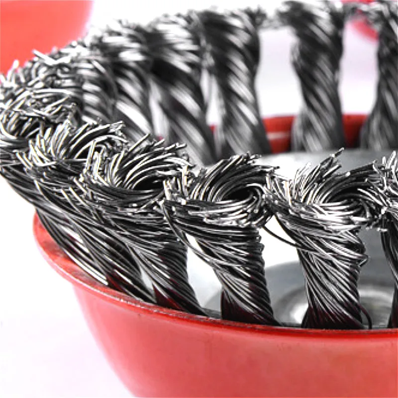 4 шт 75 мм Стальная проволока сеточный полировальный круг Замена полировальная