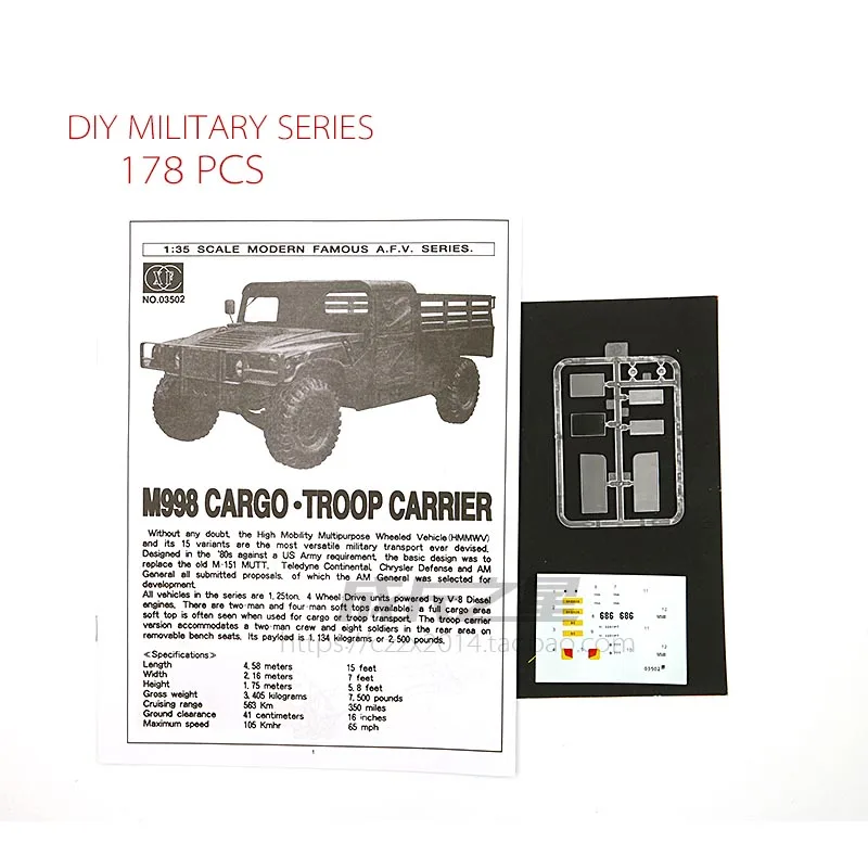 Модель 1/35 года бронированный грузовик Hummer штурмовой внедорожник Сборная модель