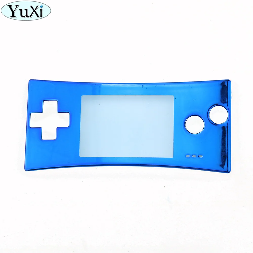 Blue YuXi Замена для NAND для Gameboy Micro Shell Корпус чехол для GBM Хэллоуин передняя рамка - Цвет: Blue