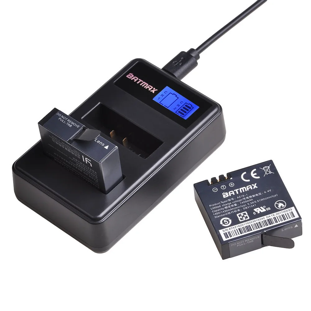 Для 3 шт 3,85 v YI LITE Xiaomi Yi 4K II 1400mAh батарея+ lcd двойное USB зарядное устройство для XiaoYi 4K 2 Аксессуары для экшн-камеры