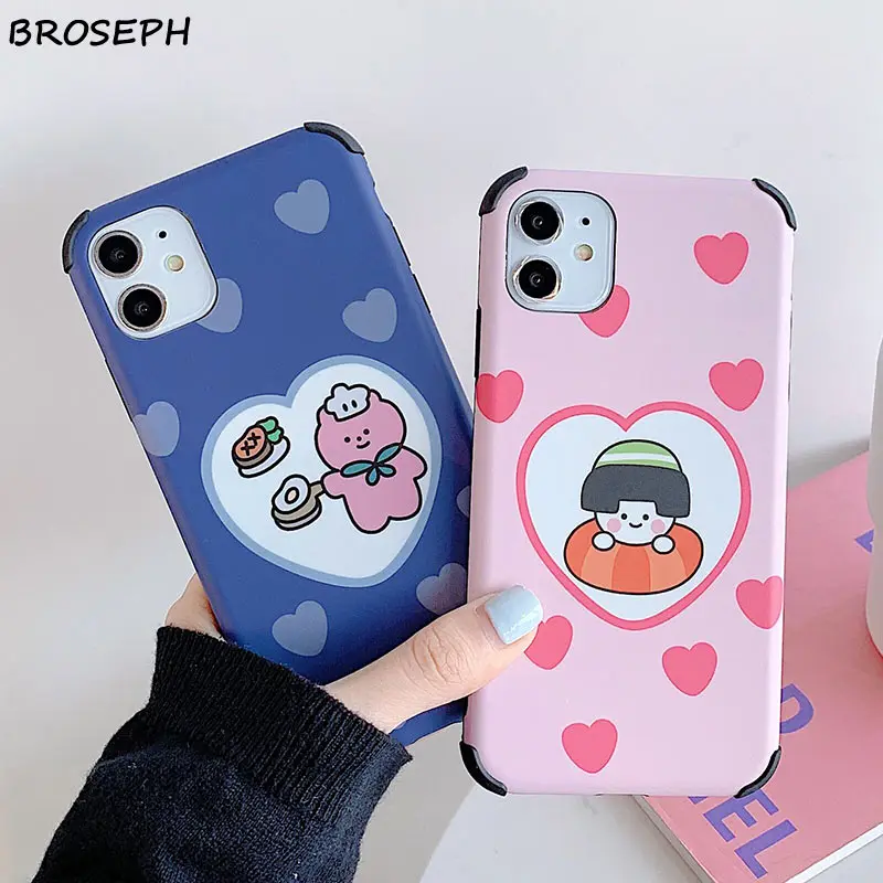 Cute Cartoon Anime Phone Case For iPhone 11 Pro Max X XR XS Soft TPU Love Bear Back Cover 7 8 Plus Fundas |