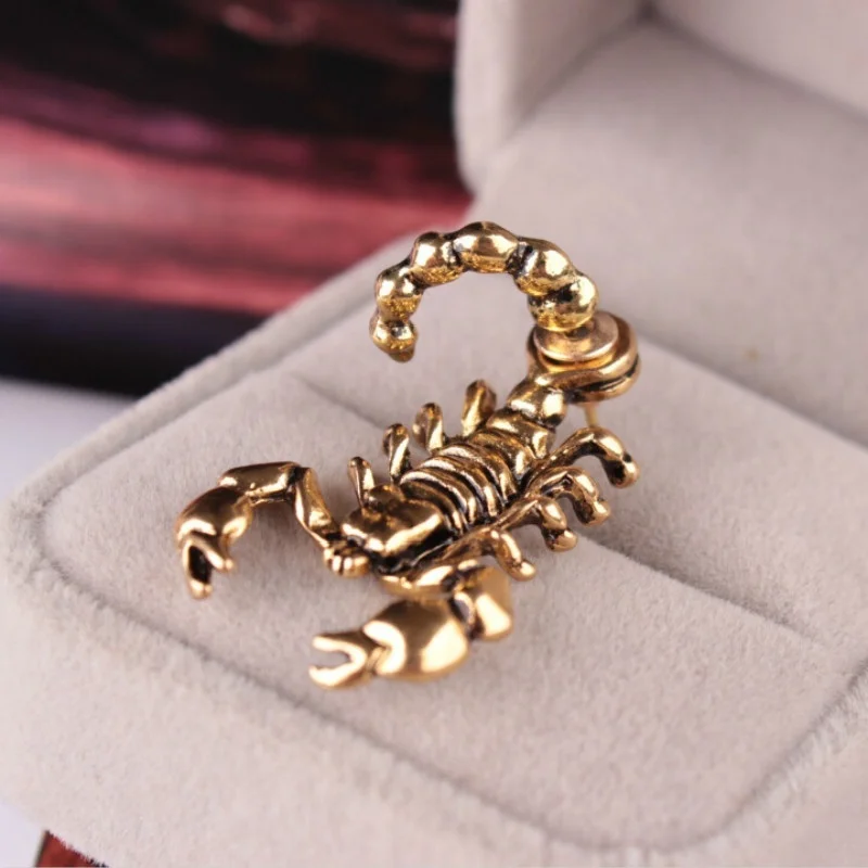 

1 Piece Women and Men Punk Street Personality Scorpion Stud Earring Animal Vintage Earrings for Unisex Fashion Accessories