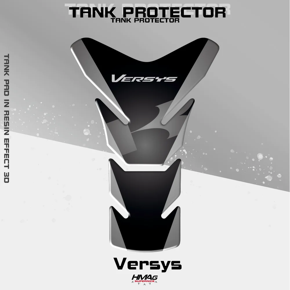 

Motorcycle 3D Gas Fuel Oil Tank Cap Cover Pad Protector Decals Sticker For Kawasaki Versys 600 X300 1000