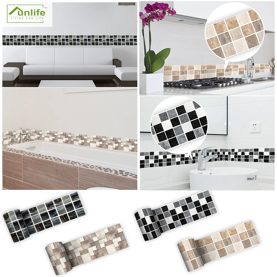 Funlife®Наклейка на стену самоклеящаяся легко моющаяся водонепроницаемая для