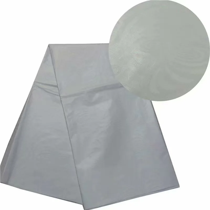 5 ярдов Белый сенегаль Базен Riche ткань жаккард для женщин или мужчин Ткань шитья