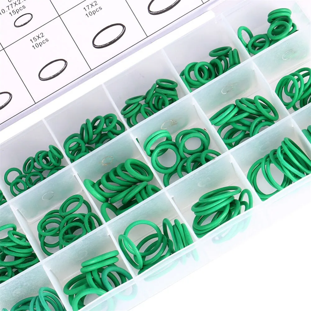 

Car Ring Seals Sink Tap Washers Assortment Car HNBR Green O Ring Seals Set