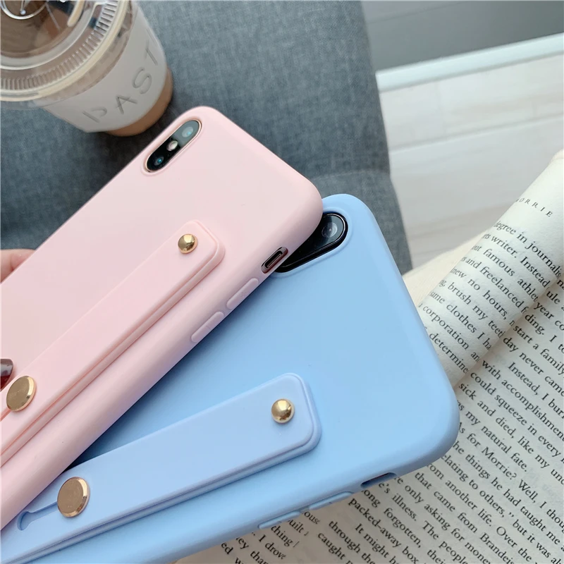 Ремешок на руку силиконовый чехол для huawei enjoy 7 8 9 10 Plus TPU накладка держатель