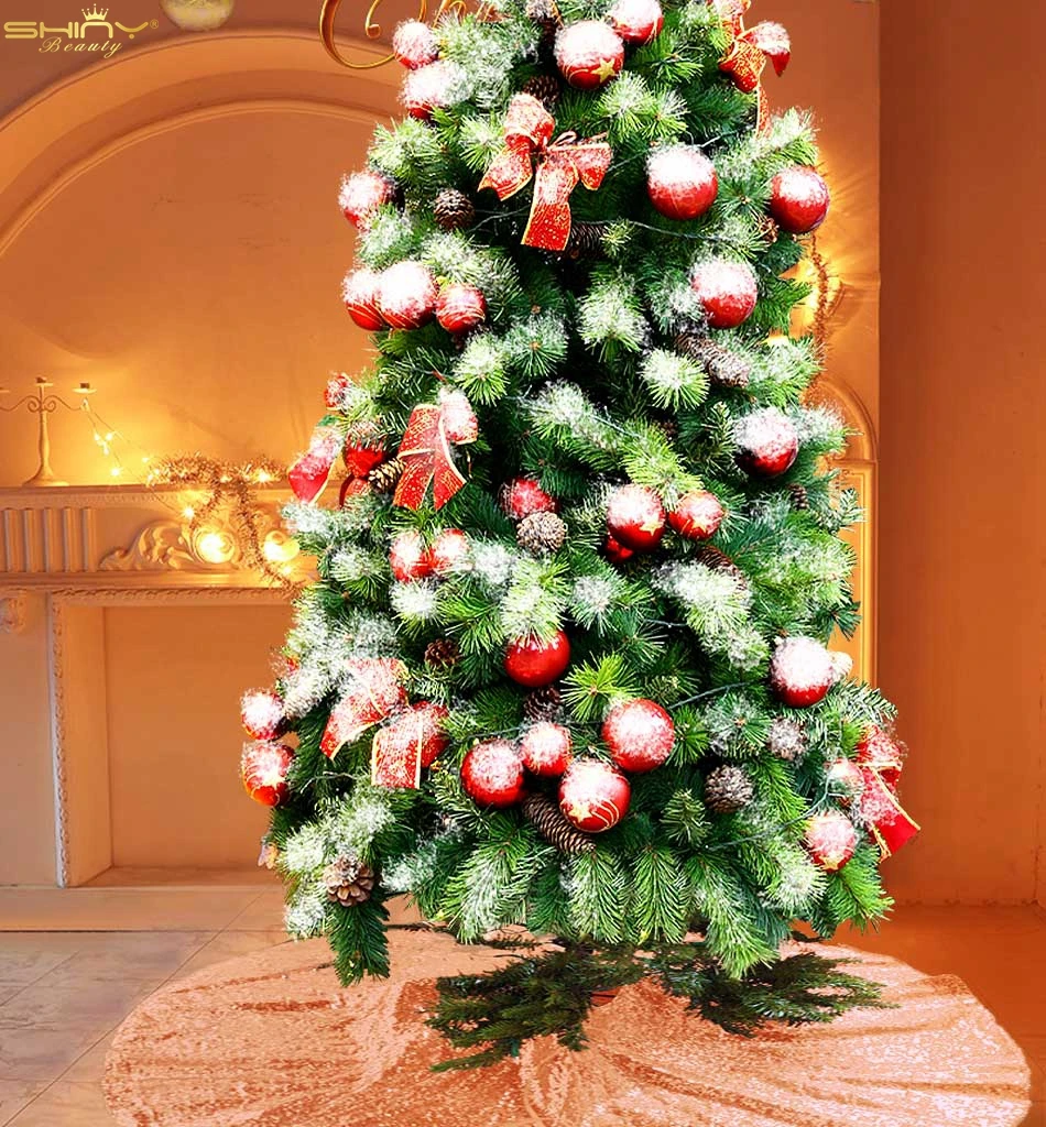 Оранжевая юбка для новогодней елки 24 дюйма | Дом и сад