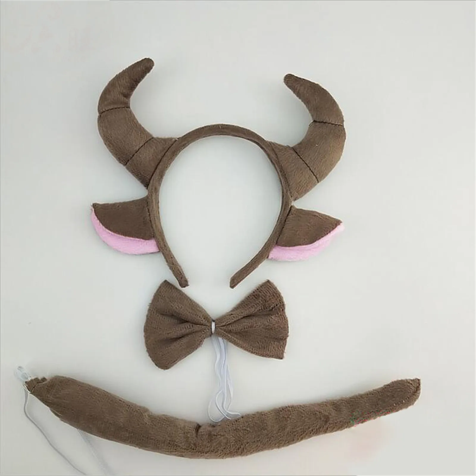 3 шт./компл. Мультяшные комплекты головных уборов из коровы Детские аксессуары