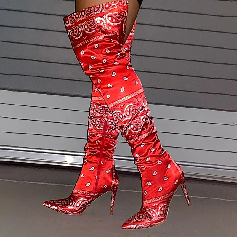 Graffic/женские сапоги до середины икры Новинка Женские модные повседневные туфли