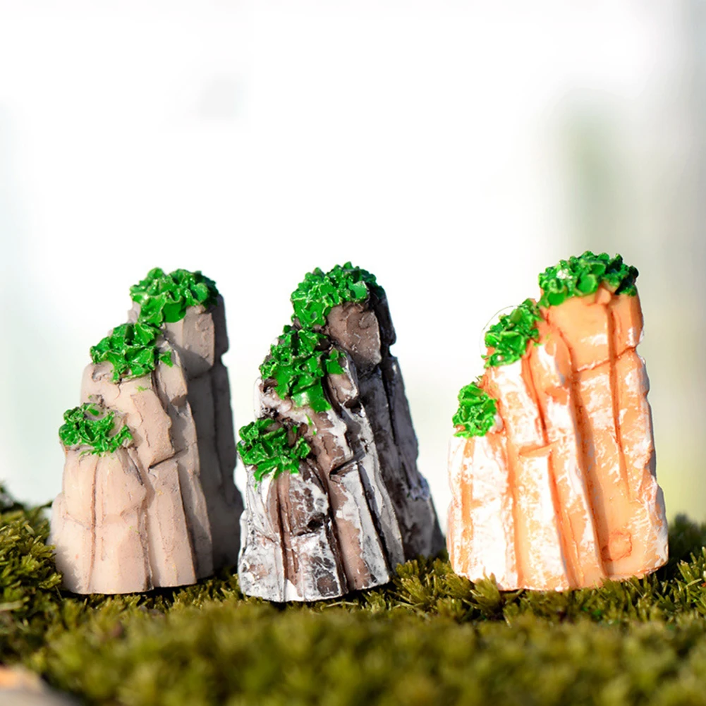 Новинка 1 шт. Rockery искусственная горная рыба черепаха танк бонсай мини пейзаж