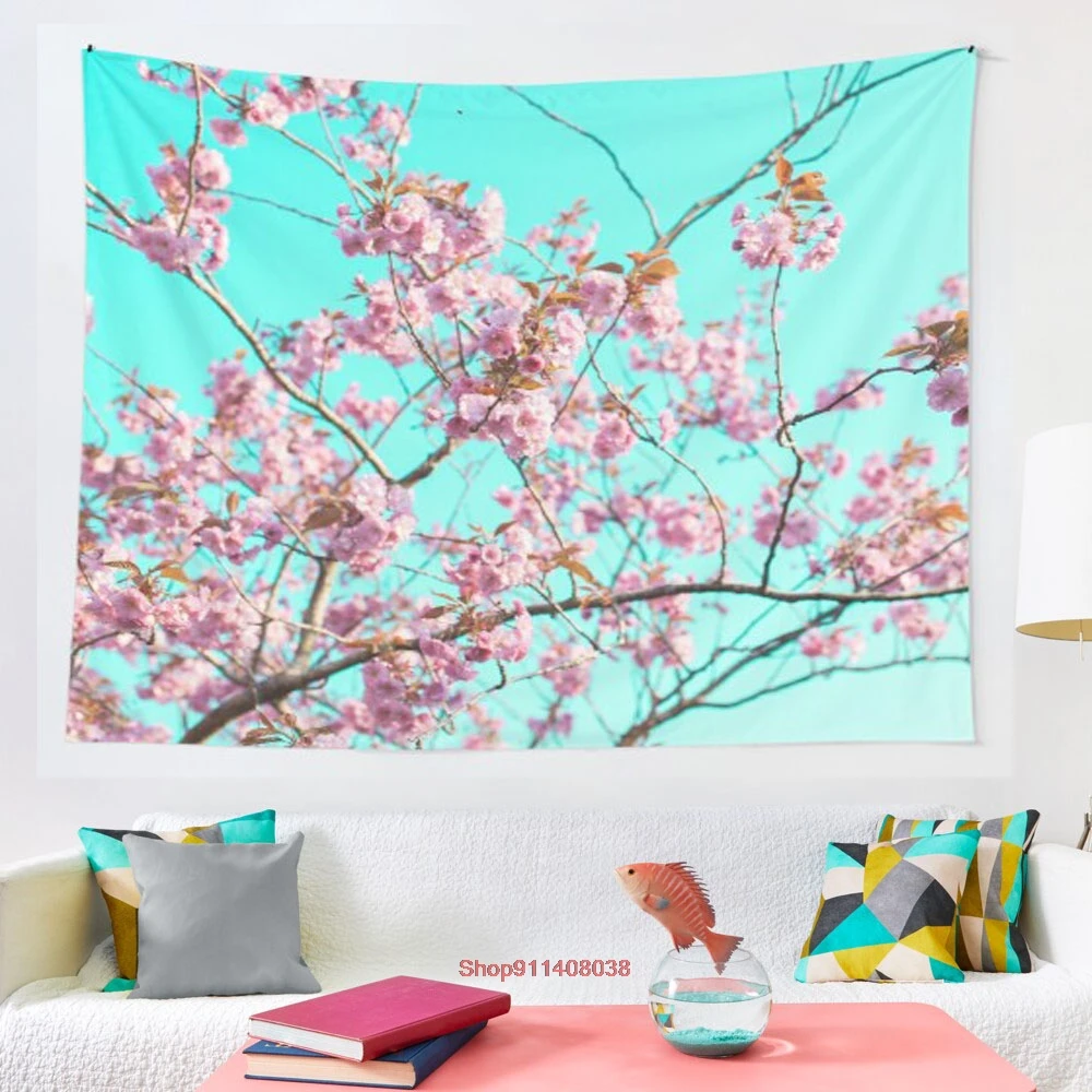 

Цветочный гобелен, настенная искусственная настенная занавеска для постельного белья, простыня, мебель, комфортные спортивные мероприятия