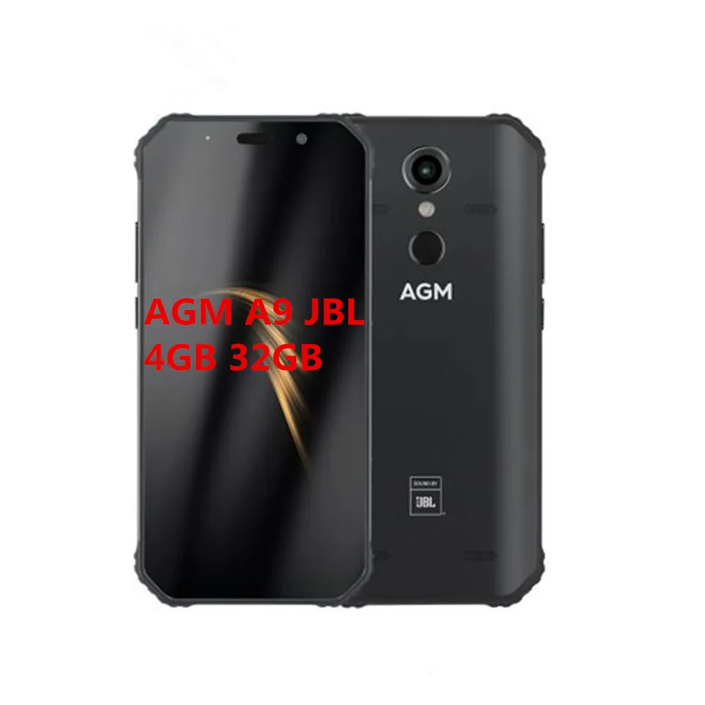 a9 jbl 4gb 32gb Прочный телефон AGM A9 JBL Co-Branding 5,9" 4 ГБ ОЗУ Android 8,1 5400 мАч IP68 водонепроницаемый мобильный телефон Quad-Box колонки NFC - Цвет: a9 jbl 4gb 32gb
