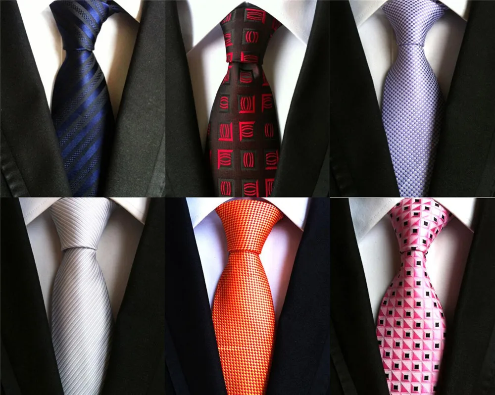 Черный розовый мужской галстук деловой стиль модные полосатые галстуки в клетку
