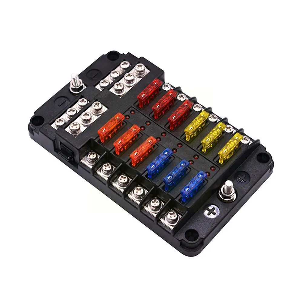 Блок предохранителей C8D7 автомобильный держатель предохранителя с 12 лезвиями