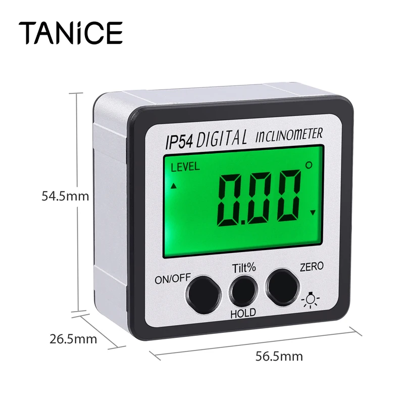 

TANiCE 4*90 ° цифровой уровень коробка транспортир уровень датчик наклона Датчик креномера китайский угловой видоискатель с магнитной основе П...