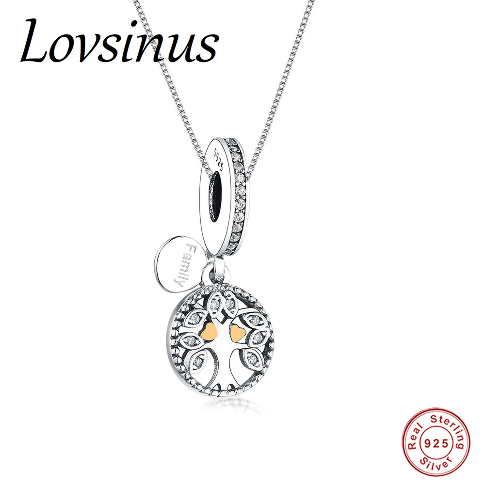 Подвеска из серебра 925 пробы с изображением семейного дерева | Украшения и