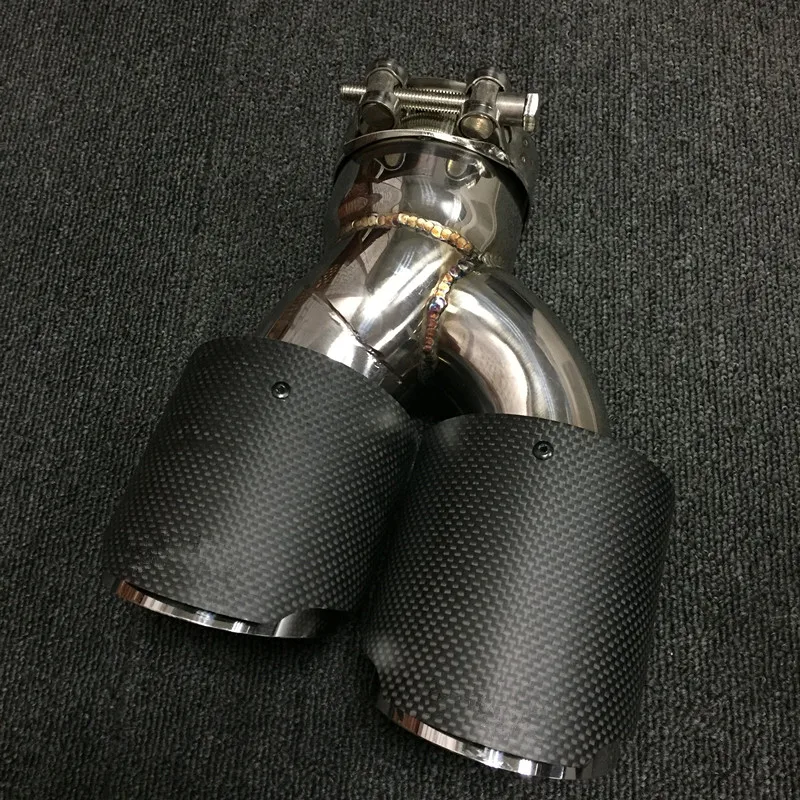 Наконечник для выхлопных газов из углеродного волокна 2 шт. подходит BMW G30 525i 530i 540i