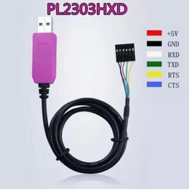 Бесплатная доставка 10 шт. преобразователь PL2303 HXD 6Pin USB TTL RS232 последовательный