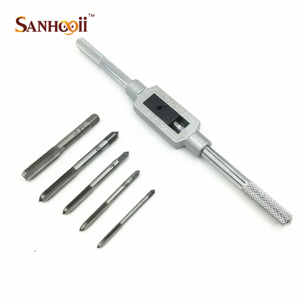 

Hot Sale M3-M12 Screw Tap Wrench & High speed steel 4241 M3-M8 Tap Tool Set DIY Hand Tool Kit