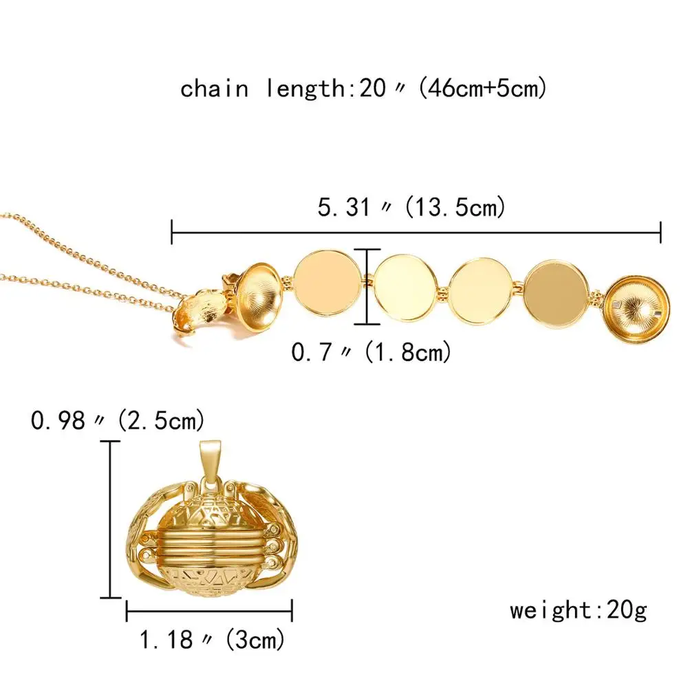 

Vintage 8 Photo Double-layer Locket Magic Expanding Photos Frames Memorable Pendant Necklace Angel Wings Heart Pendant Necklace